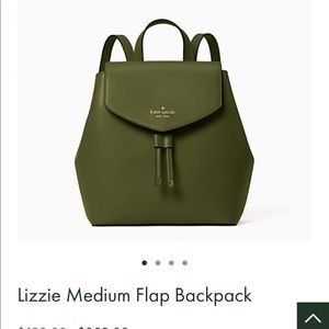 Kate spade olive green mini backpack- brand new